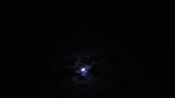 Eclissi Parziale Della Luna — Video Stock