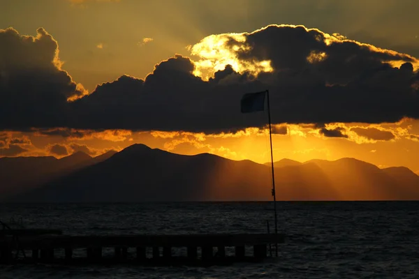 Seaside Town Bodrum Spectacular Sunsets Mugla Turkey — Stock Photo, Image