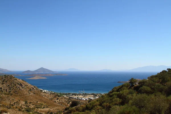 Ciudad Costera Bodrum Espectaculares Puestas Sol Mugla Turquía —  Fotos de Stock