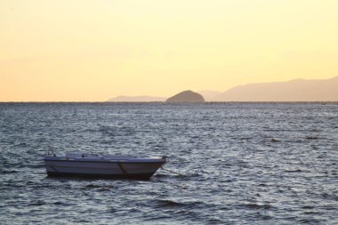 Deniz kenti Bodrum ve muhteşem gün batımları. Mugla, Türkiye