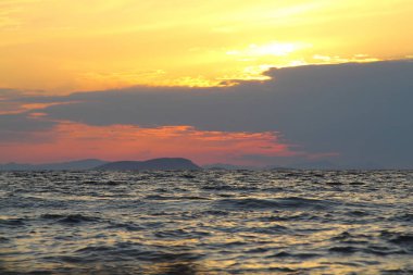 Deniz kenti Bodrum ve muhteşem gün batımları. Mugla, Türkiye