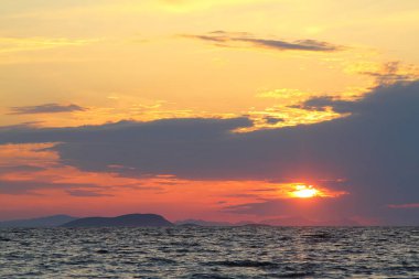 Deniz kenti Bodrum ve muhteşem gün batımları. Mugla, Türkiye
