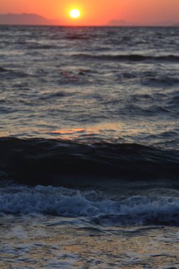 Deniz kenti Bodrum ve muhteşem gün batımları. Mugla, Türkiye