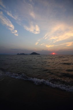 Deniz kenti Bodrum ve muhteşem gün batımları. Mugla, Türkiye