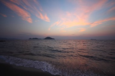 Deniz kenti Bodrum ve muhteşem gün batımları. Mugla, Türkiye