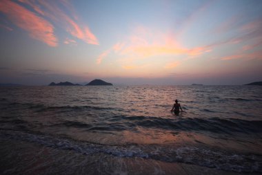 Deniz kenti Bodrum ve muhteşem gün batımları. Mugla, Türkiye