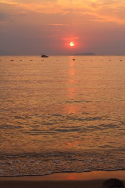 Deniz kenti Bodrum ve muhteşem gün batımları. Mugla, Türkiye