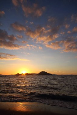 Deniz kenti Bodrum ve muhteşem gün batımları. Mugla, Türkiye