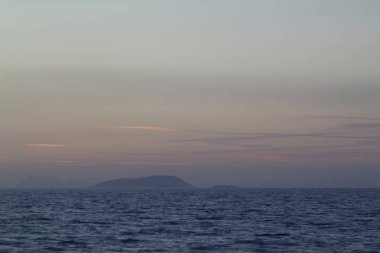 Deniz kenti Bodrum ve muhteşem gün batımları. Mugla, Türkiye