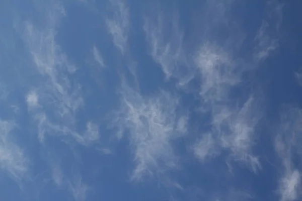 Vaste Ciel Bleu Ciel Nuageux Fond Bleu Ciel Avec Minuscules — Photo