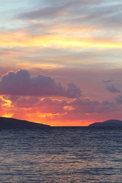 Deniz kenti Bodrum ve muhteşem gün batımları. Mugla, Türkiye