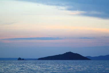 Deniz kenti Bodrum ve muhteşem gün batımları. Mugla, Türkiye