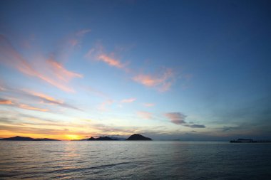 Deniz kenti Bodrum ve muhteşem gün batımları. Mugla, Türkiye