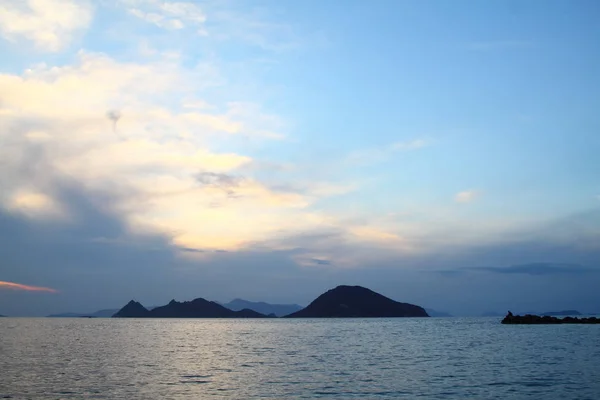 Kota Tepi Laut Bodrum Dan Matahari Terbenam Yang Spektakuler Mugla — Stok Foto