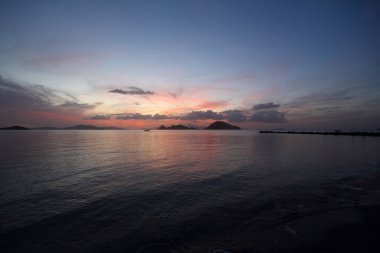 Deniz kenti Bodrum ve muhteşem gün batımları. Mugla, Türkiye