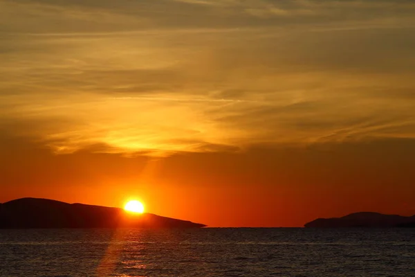 Küstenstadt Bodrum Und Spektakuläre Sonnenuntergänge Mugla Türkei — Stockfoto