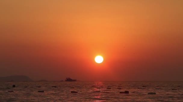 Deniz Kenti Turgutreis Muhteşem Gün Batımları — Stok video