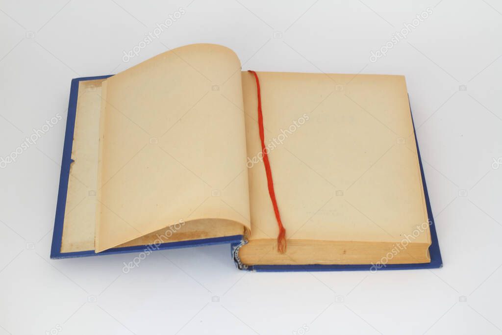 old book with blank pages