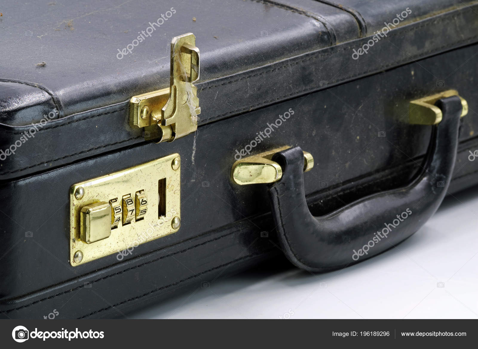 leather briefcase with lock