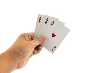 Adam izole, oyun kartı, Çift Kişilik ace elinde as