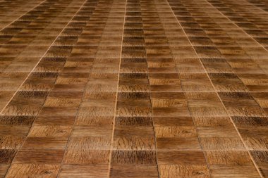 Patika üzerinde ahşap dizayn kahverengi döşemedeki