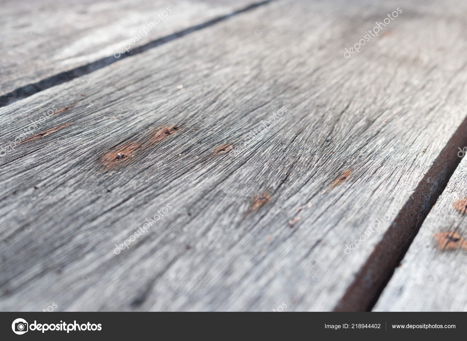 Wooden Floor Made Old Wooden Boards Beautiful Patterns Rust Metal