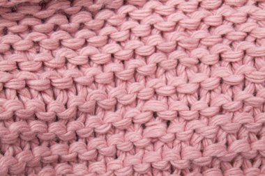 pembe örme kumaş, büyük örgü