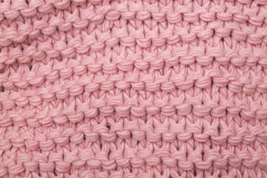 pembe örme kumaş, büyük örgü