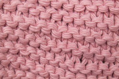 pembe örme kumaş, büyük örgü