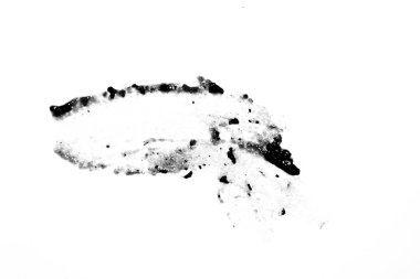 Soyutlama. beyaz siyah ketçap lekeleri