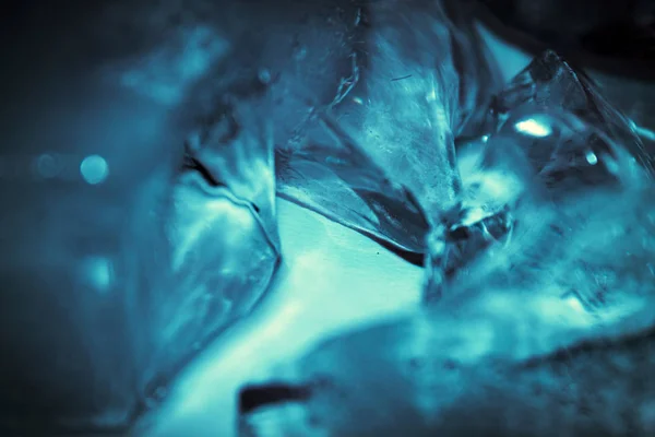 Разбитые Куски Льда Крупным Планом — стоковое фото