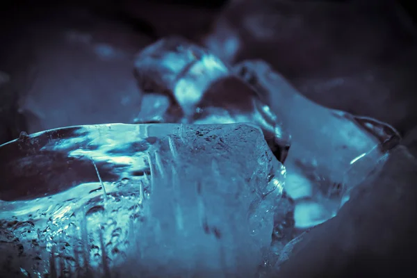 Broken Pieces Ice Close — Stock fotografie