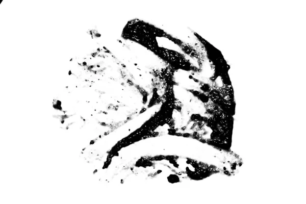 Абстракция Черные Пятна Кетчупа Белом — стоковое фото