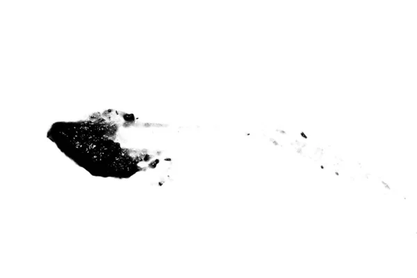 白に黒いケチャップの汚れ — ストック写真