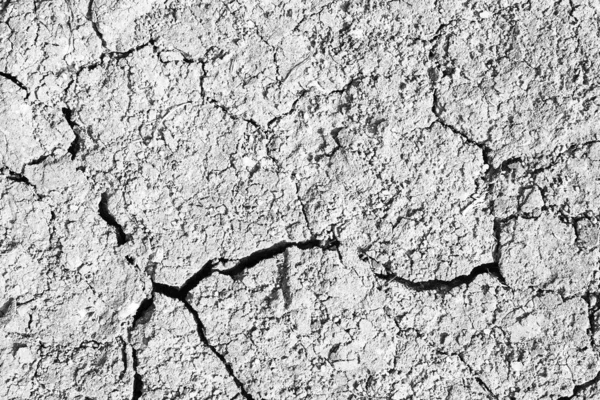 Risse Boden Auswirkungen Von Trockenheit Erosion Hintergrundstruktur — Stockfoto