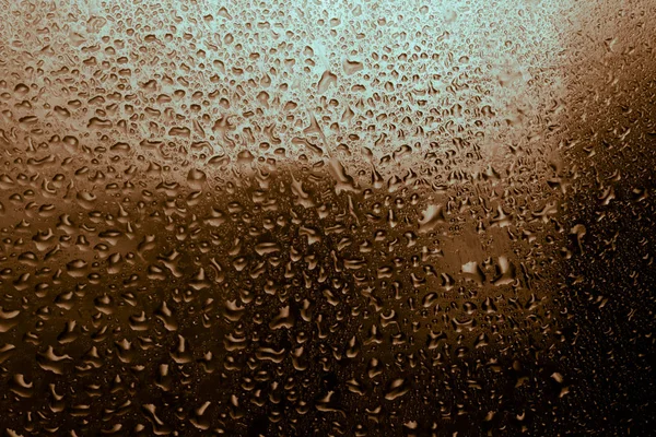 Raindrops Glass Condensate — Stock Photo, Image