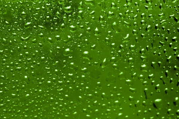 Regentropfen Auf Glas Kondensat — Stockfoto