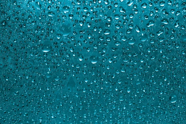 Cam Üzerinde Yağmur Damlaları Kondens — Stok fotoğraf
