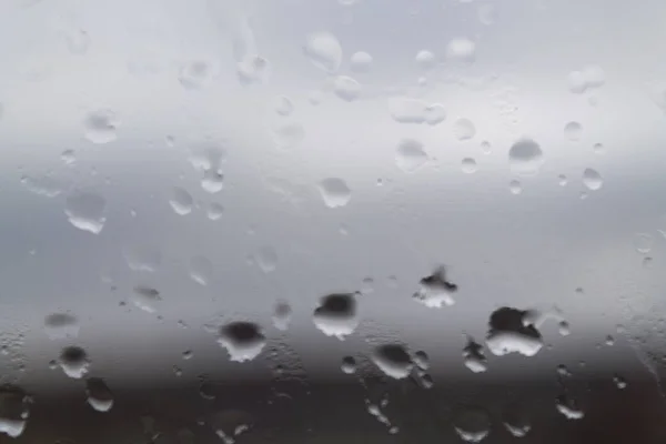 Krople Deszczu Szkle — Zdjęcie stockowe