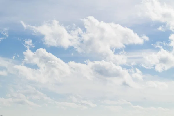 Blauwe Lucht Met Witte Wolken Natuur Achtergrond — Stockfoto