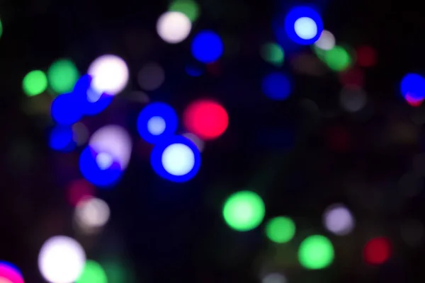 Abstracte Kleurrijke Onscherpe Ronde Facula Bokeh Wazig Kleurlicht Kan Achtergrond — Stockfoto