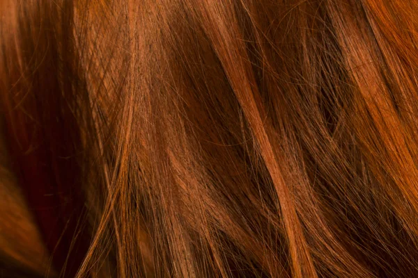 Rouge Doré Texture Cheveux Fond — Photo