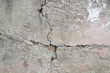 beton duvar dokusu, çatlaklar ile yırtık sıva, tasarımcılar için arka plan
