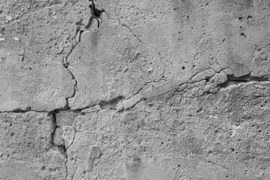 beton duvar dokusu, çatlaklar ile yırtık sıva, tasarımcılar için arka plan