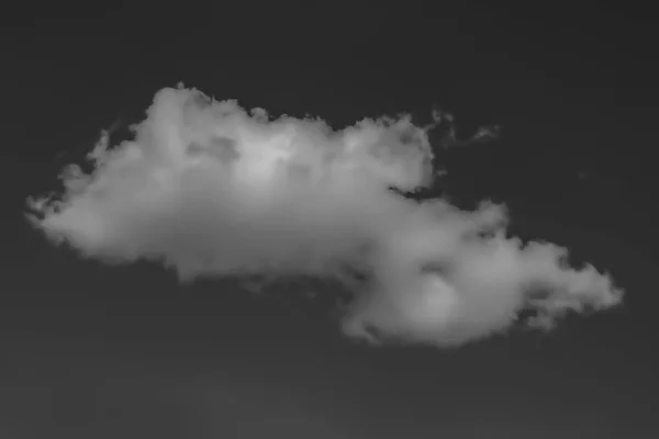 Nuvens brancas contra o céu escuro. monocromático — Fotografia de Stock