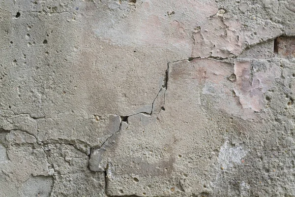 Tekstura Betonowej Ścianie Poszarpane Tynk Pęknięciami Tło Dla Projektantów — Zdjęcie stockowe