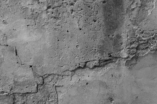 Texture Muro Cemento Intonaco Stracciato Con Crepe Sfondo Progettisti — Foto Stock