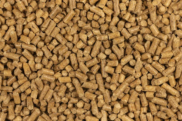 Pellet Legno Marrone Texture Sfondo Mucchio Naturale Pellet Legno Biocarburanti — Foto Stock