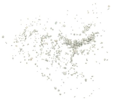 Gri küçük kayaların zemin dokusu izole edilmiş beyaz arkaplan. Siyah küçük yol taşı. Taş çakıl taşları, dikişsiz doku. Ezilmiş granit çakılların koyu arkaplanı, yakın plan. yığılan kil