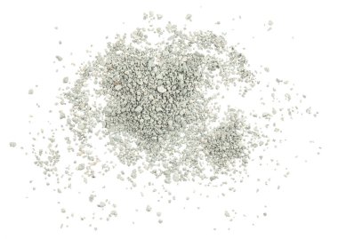 Gri küçük kayaların zemin dokusu izole edilmiş beyaz arkaplan. Siyah küçük yol taşı. Taş çakıl taşları, dikişsiz doku. Ezilmiş granit çakılların koyu arkaplanı, yakın plan. yığılan kil